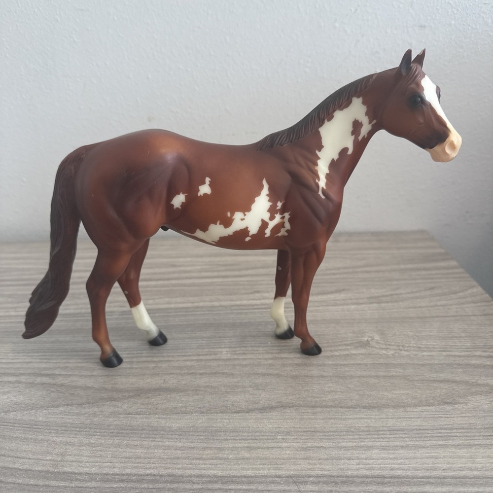 Peter Stone Ideal Stock Horse "Ratchett" Chestnut Pinto ISH Toy Collectible 1999